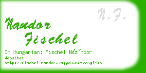 nandor fischel business card